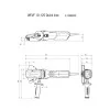 Ъглошлайф с плоска глава METABO WEVF 10-125 Quick Inox, 125mm, 1000W 613080000
