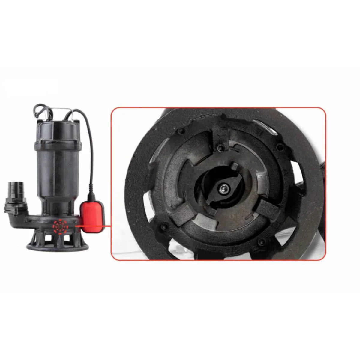 Потопяема помпа за вода с мелница YATO, чугун, 750 W, max 16000л час 85350