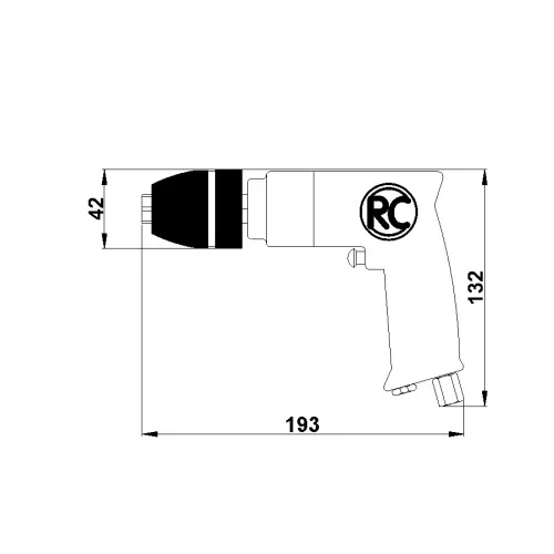 Пневматична Бормашина Rodcraft RC4100 6 bar, 1/4