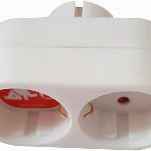 Адаптер  2 шуко гнезда и защита за деца ,  бял  ,   brennenstuhl  