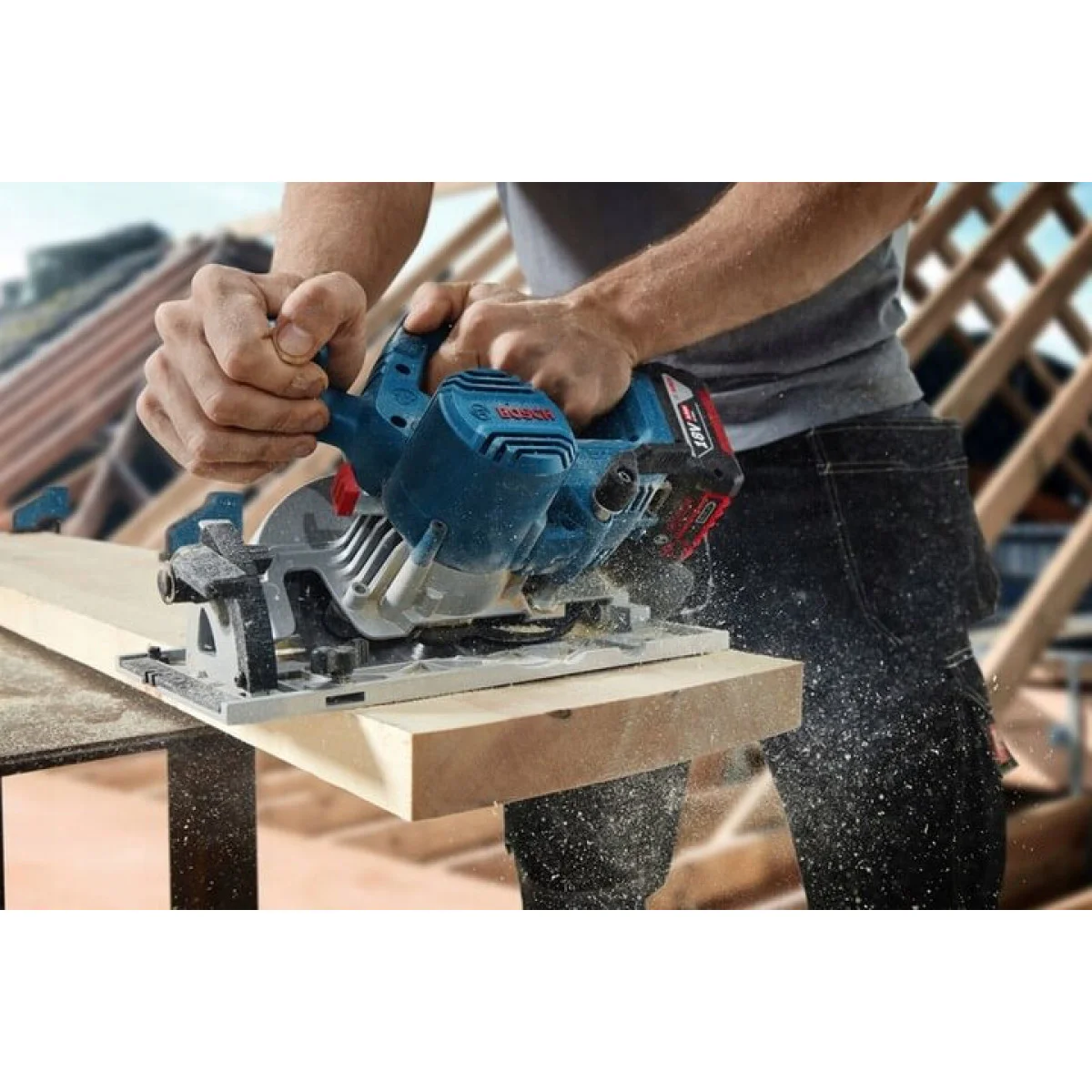 Акумулаторен циркуляр Bosch GKS 185-LI без батерия 06016C1221