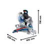 Акумулаторен циркуляр за рязане чрез потапяне BITURBO  GCM18V-305 GDC ,   Bosch 0601B43000