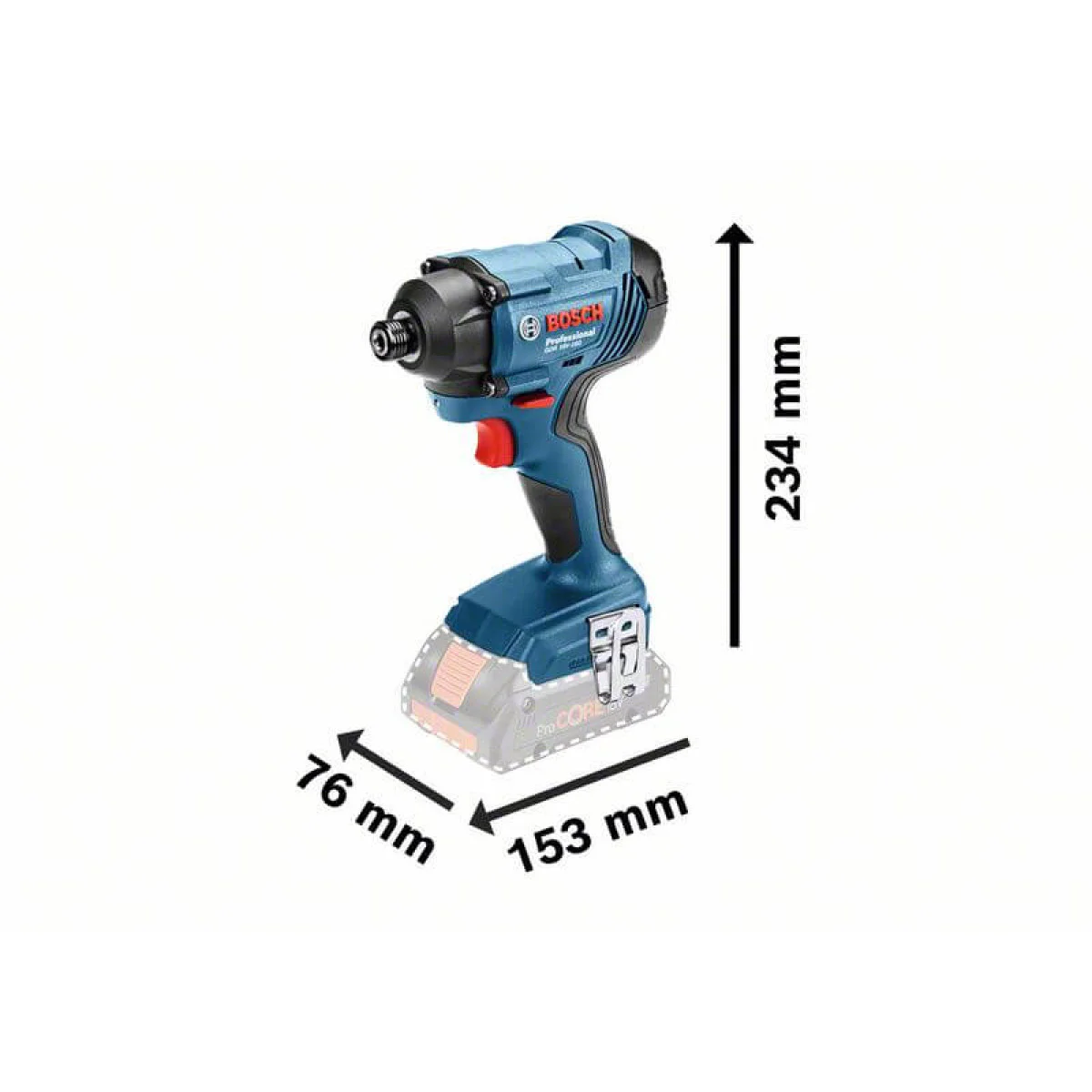 Акумулаторен гайковерт Bosch GDR 180-LI без батерия 06019G5124