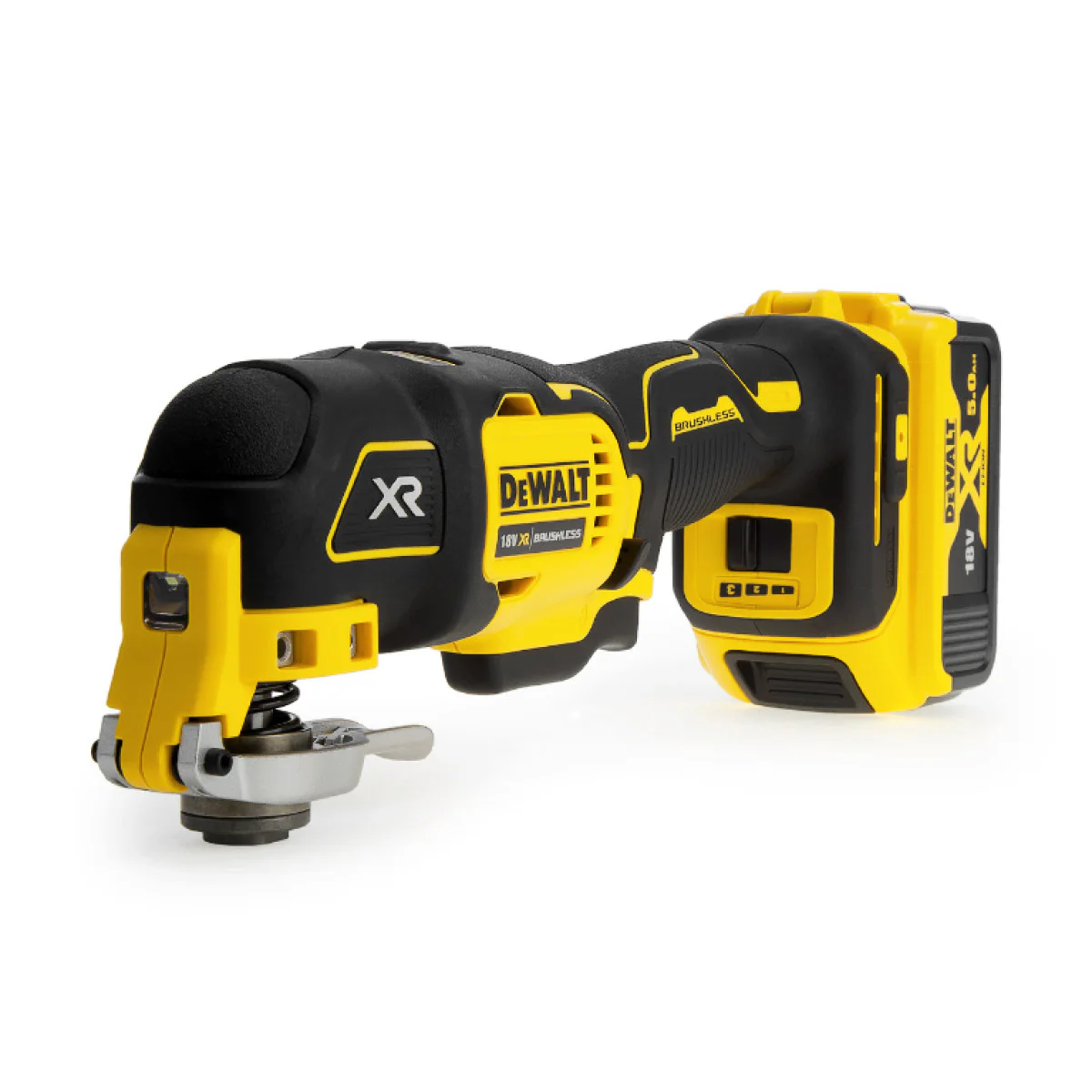 Акумулаторен многофункционален инструмент осцилатор Li-Ion DeWALT DCS356P2, 18 V, 5 Ah DCS356P2 Акумулаторен многофункционален инструмент осцилатор Li-Ion DeWALT DCS356P2, 18 V, 5 Ah DCS356P2