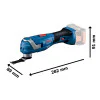 Акумулаторен мултифункционален инструмент BOSCH GOP 185-LI, 18 V, без батериия 06018G2020 Акумулаторен мултифункционален инструмент BOSCH GOP 185-LI, 18 V, без батериия 06018G2020