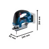 Акумулаторен прободен трион GST 18V-155 BC с 2 x 4,0 Ah L-Boxx 06015B1002 Акумулаторен прободен трион GST 18V-155 BC с 2 x 4,0 Ah L-Boxx 06015B1002