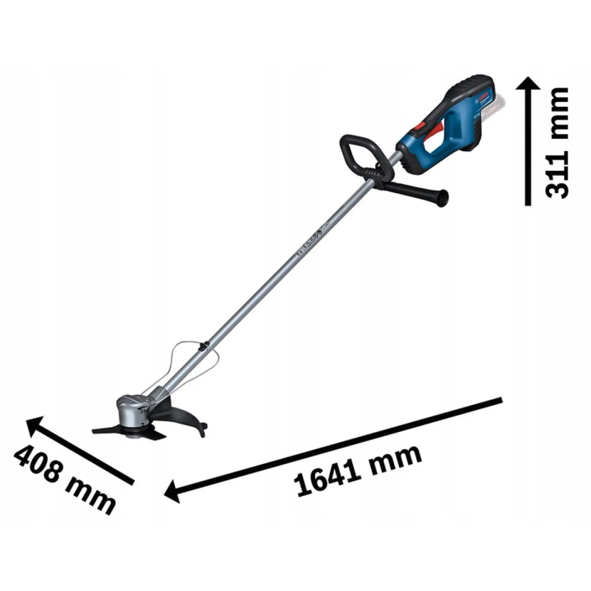 Акумулаторен тример с нож и корда Bosch GFR 18V-23 без батерия и зарядно 06008D1000