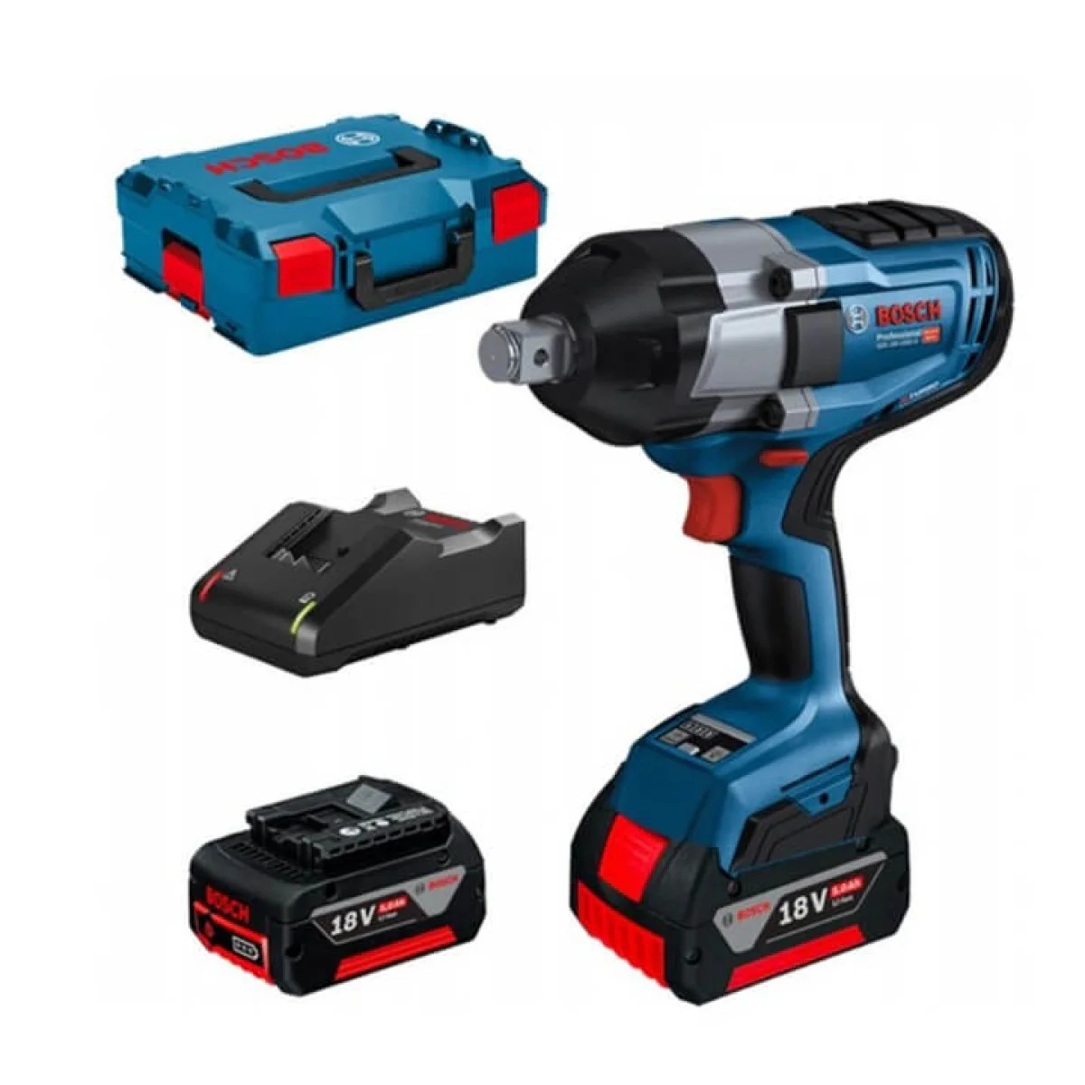 Акумулаторен ударен гайковерт GDS 18V-1050 H 2x5.0 GAL1880 L-Boxx, 3/4 ” 06019J8522