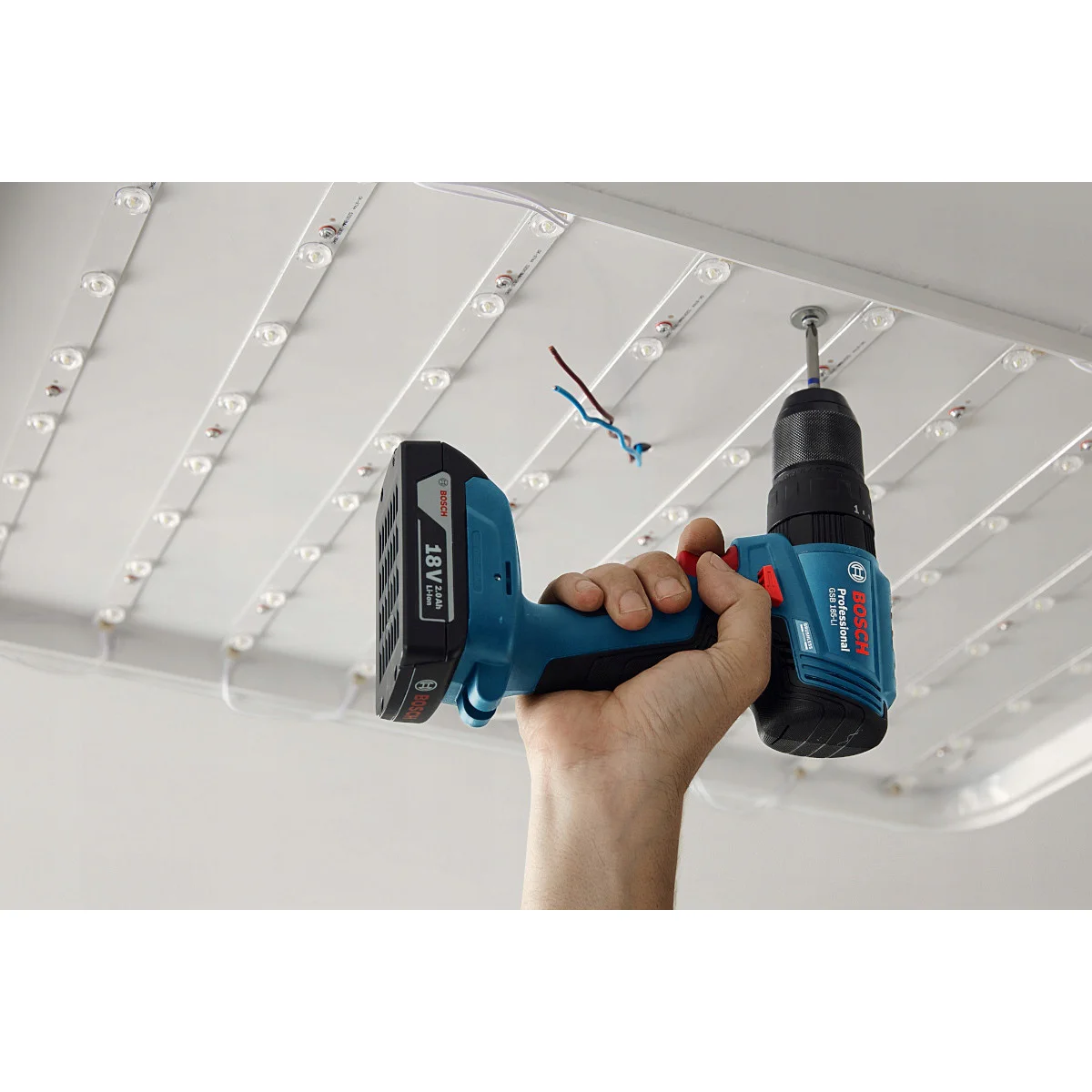 Акумулаторен ударен винтоверт Bosch GSB 185 Li 50 Nm, 2 бр батерии 18 V, 2 Ah 06019K3100