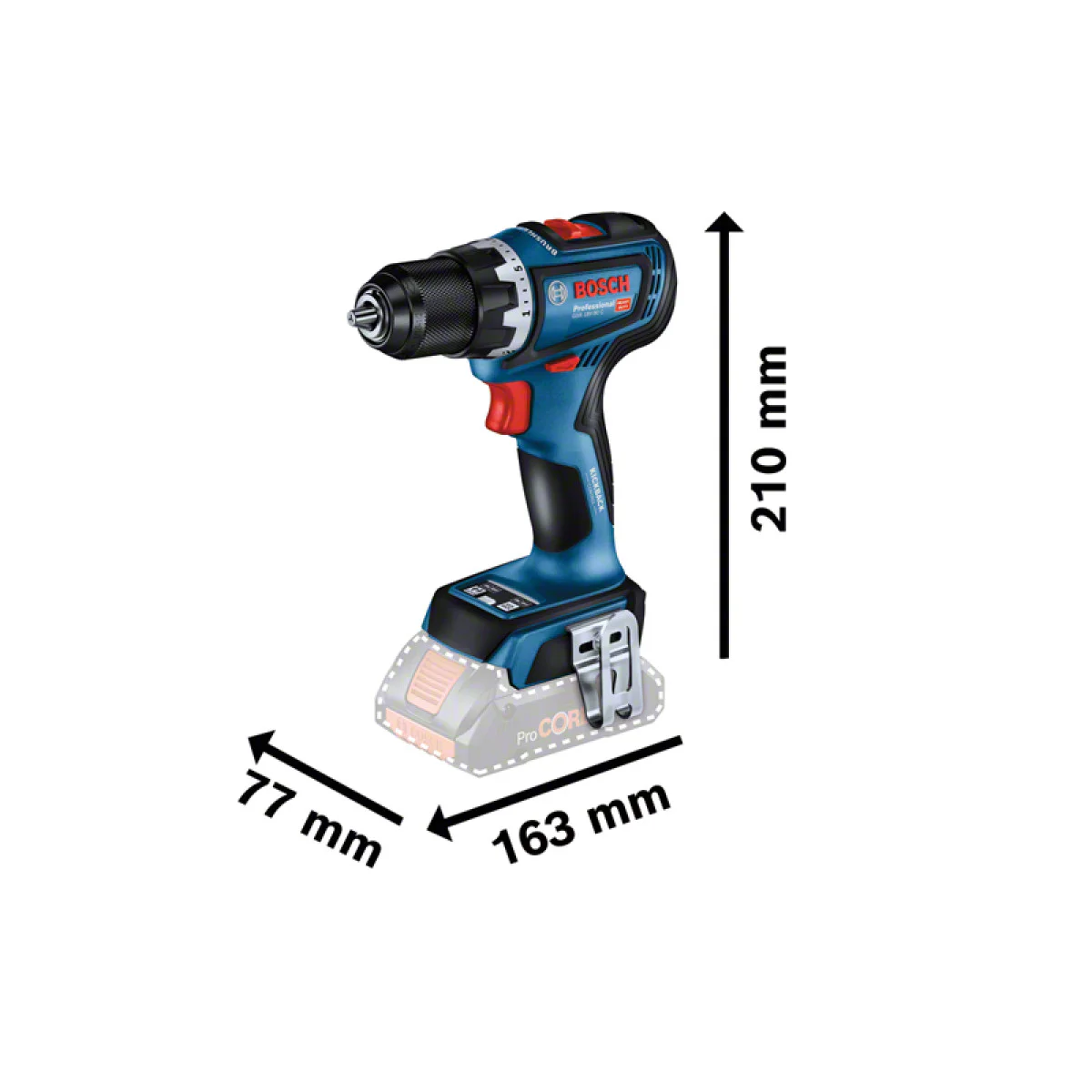 Акумулаторен винтоверт Bosch GSR 18V-90 C - 64 Nm, без батерия и зарядно 06019K6000 Акумулаторен винтоверт Bosch GSR 18V-90 C - 64 Nm, без батерия и зарядно 06019K6000