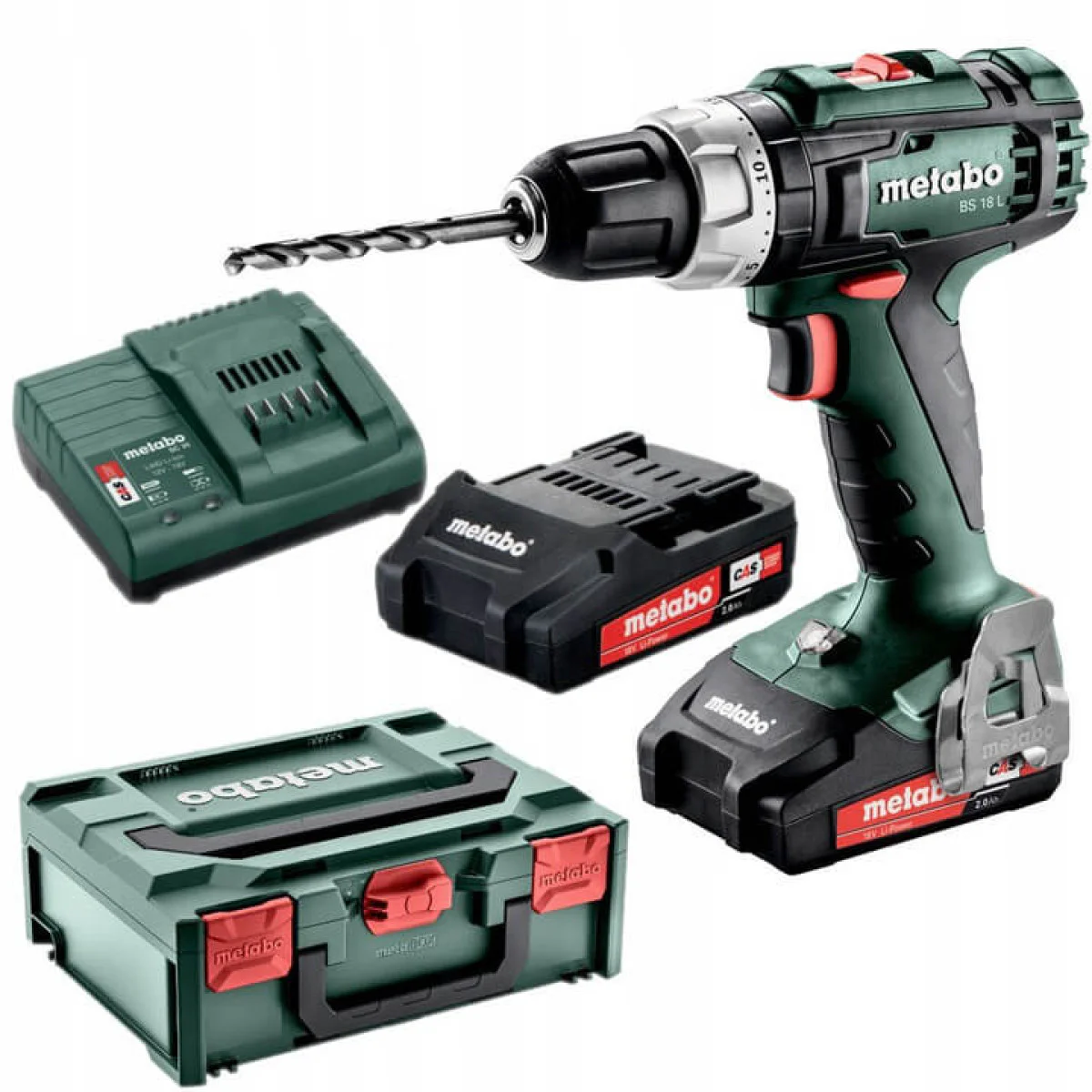 Акумулаторен винтоверт METABO BS 18 L 2X2.0Ah, 50Nm 602321500