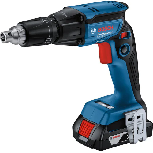 Акумулаторен винтоверт за гипсокартон BOSCH GTB 185-LI с приставка GMA 55 Professional 2x 2,0Ah батерии, куфар