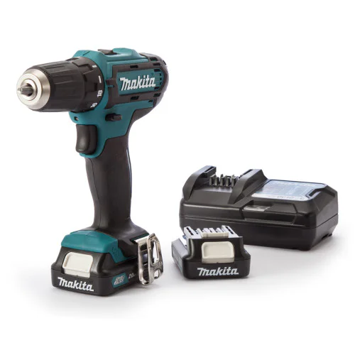 Акумулаторна бормашина-винтоверт Makita DF331DWAE, 10.8V, 2.0Ah, I/0-450, II/0-1700об, 14/30Nm