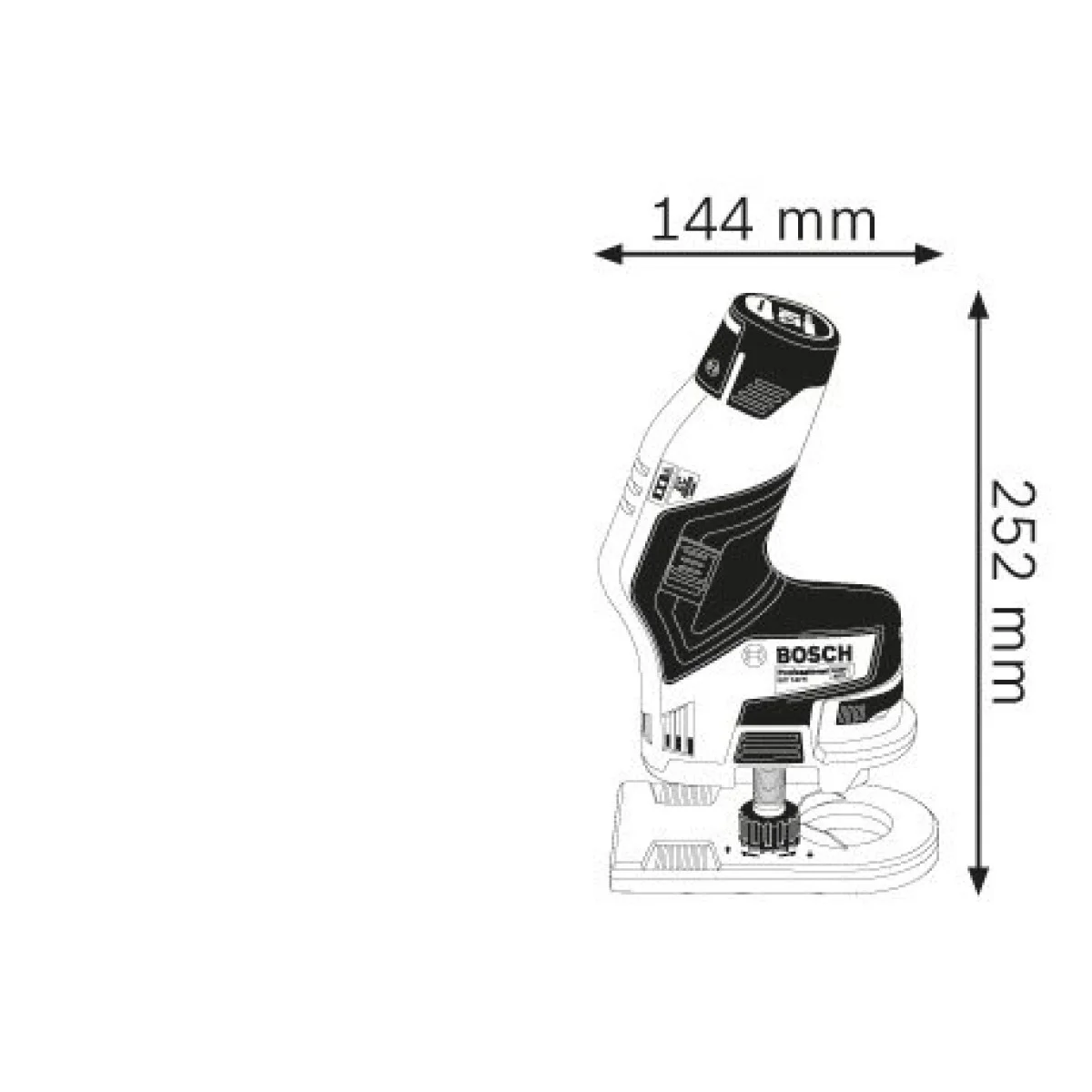 Акумулаторна фреза за кантове Bosch GKF 12V-8 - Solo 06016B0002 Акумулаторна фреза за кантове Bosch GKF 12V-8 - Solo 06016B0002