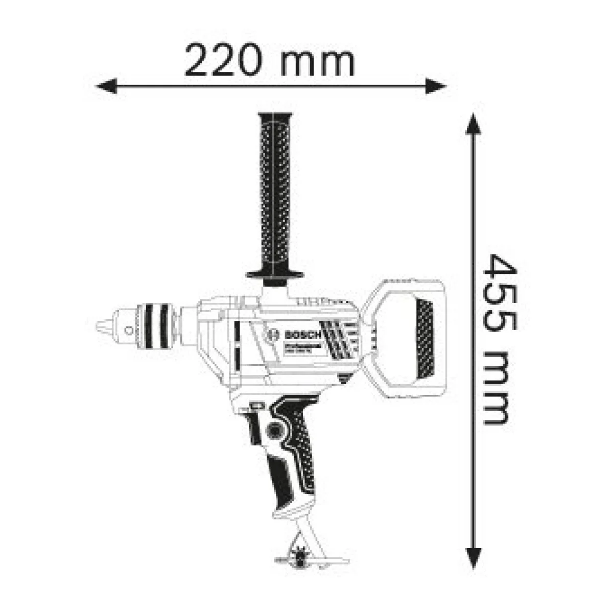 Бормашина Bosch GBM 1600 RE 06011B0000