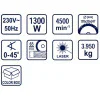 Циркуляр ръчен RD-CS21, ø185mm, 1300W лазер 052106