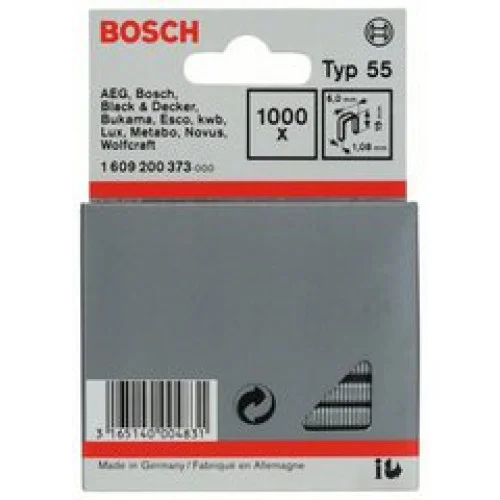 Скоби за такер Тип 55 - 6 x 1,08 x 23мм насмолени - 1000бр