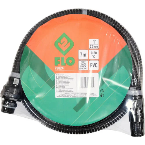 Смукателен маркуч 7 м с филтър и клапан FLO 79824