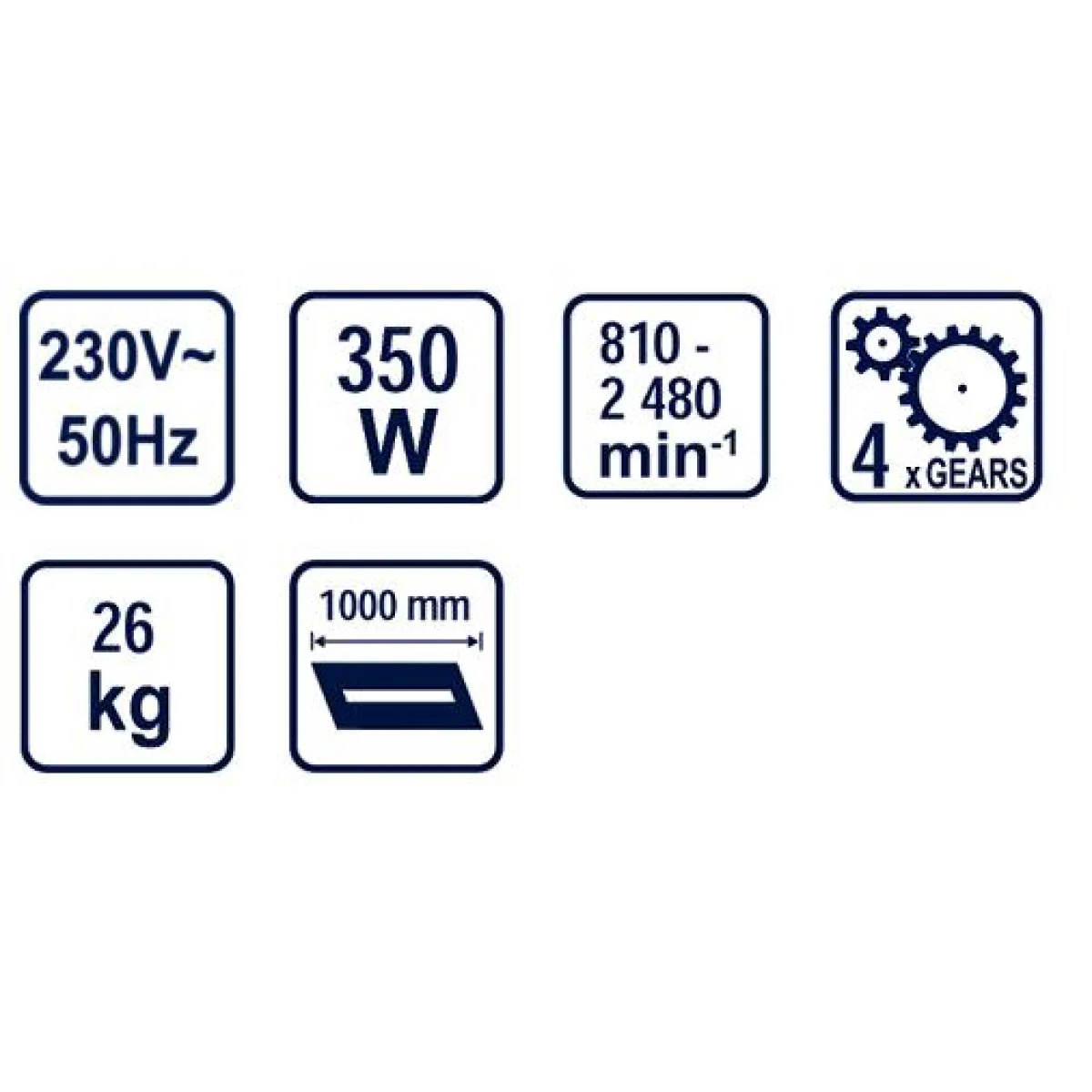 Струг за дърво 1000mm 350W RD-WL03 059905 Струг за дърво 1000mm 350W RD-WL03 059905