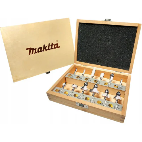 Комплект 12 бр. фрезери за дърво Makita D-57065, 6 мм, 