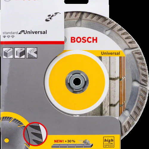 Диамантен диск за сухо рязане , ф180x22.23x2.4 x10 mm ,  Bosch Standard for Universal   Диамантен диск за сухо рязане , ф180x22.23x2.4 x10 mm ,  Bosch Standard for Universal