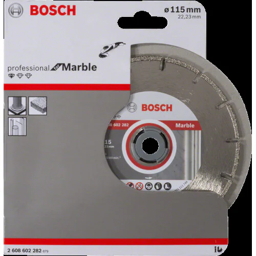 Диск диамантен за сухо рязане  ф 115 x 22,23 x 2,2 x 3 мм , Bosch Standard for Marble