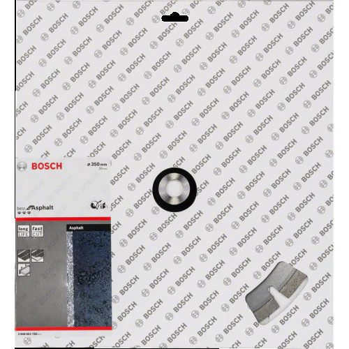 Диск диамантен за сухо рязане  ф 350 x 20,00x 3,2 x 12 мм , Bosch Best  for Asphalt