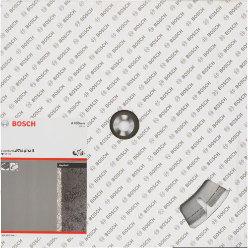 Диск диамантен за сухо рязане  ф 400 x 20,00 x 3,6 x 10 мм , Bosch Standard for Asphalt