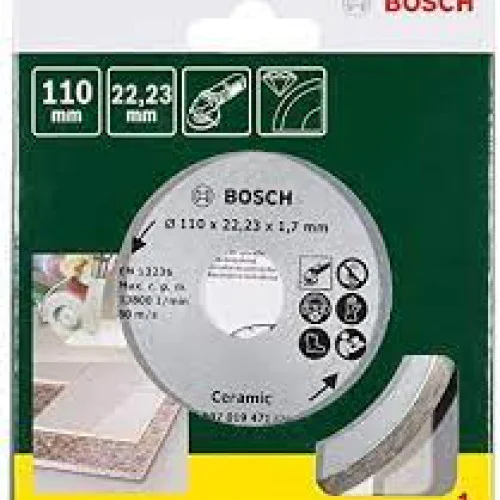 Диск диамантен за сухо рязане на керамични плочки ф 110х22.23 мм , Bosch  Ceramic   Диск диамантен за сухо рязане на керамични плочки ф 110х22.23 мм , Bosch  Ceramic