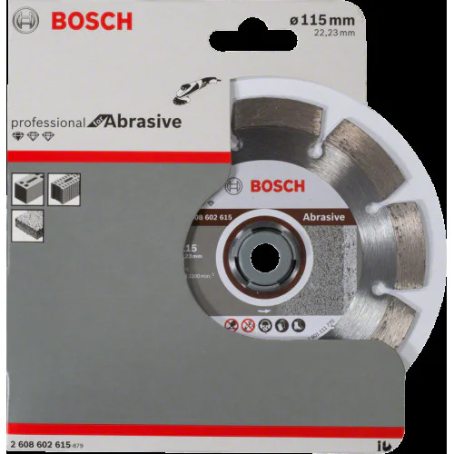 Диск диамантен за  рязане  ф115 x 22,23 x 1. 6 x 10 мм , Bosch Standard for Abrasive  Диск диамантен за  рязане  ф115 x 22,23 x 1. 6 x 10 мм , Bosch Standard for Abrasive