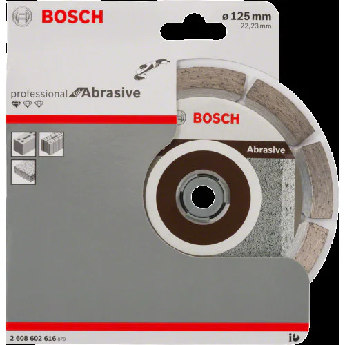 Диск диамантен за  рязане  ф125 x 22,23 x 1. 6 x 10 мм , Bosch Standard for Abrasive  Диск диамантен за  рязане  ф125 x 22,23 x 1. 6 x 10 мм , Bosch Standard for Abrasive