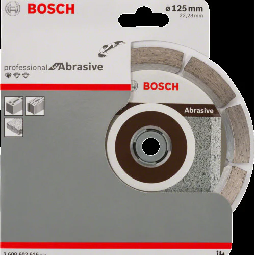 Диск диамантен за  рязане  ф125 x 22,23 x 1. 6 x 10 мм , Bosch Standard for Abrasive  Диск диамантен за  рязане  ф125 x 22,23 x 1. 6 x 10 мм , Bosch Standard for Abrasive