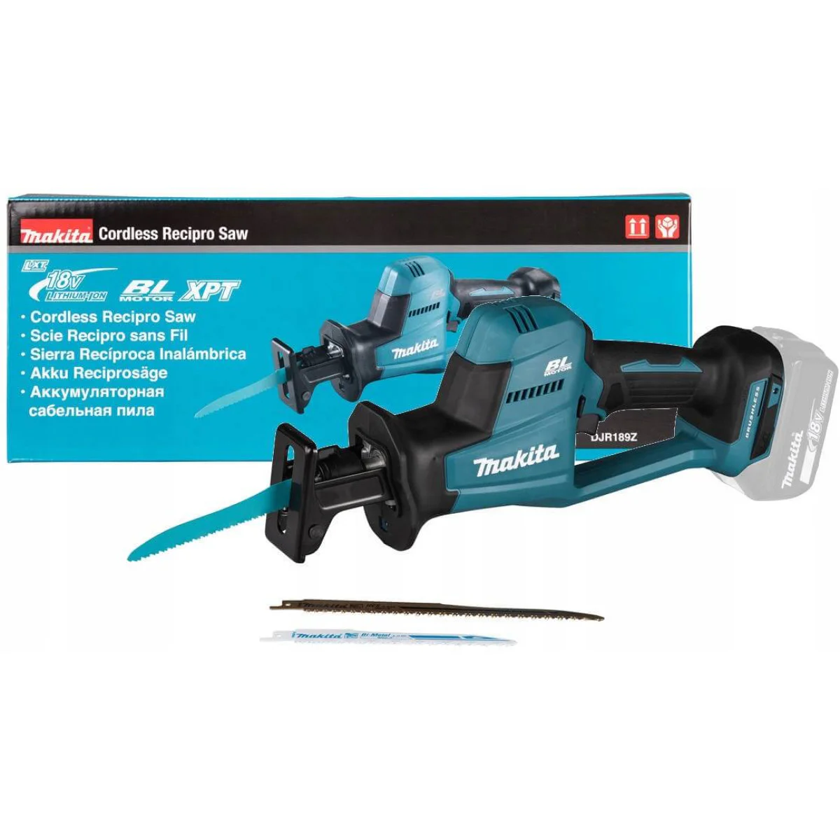 Акумулаторен саблен трион Makita DJR189Z, 255 мм, LXT, 18 V, без батерия и зарядно DJR189Z