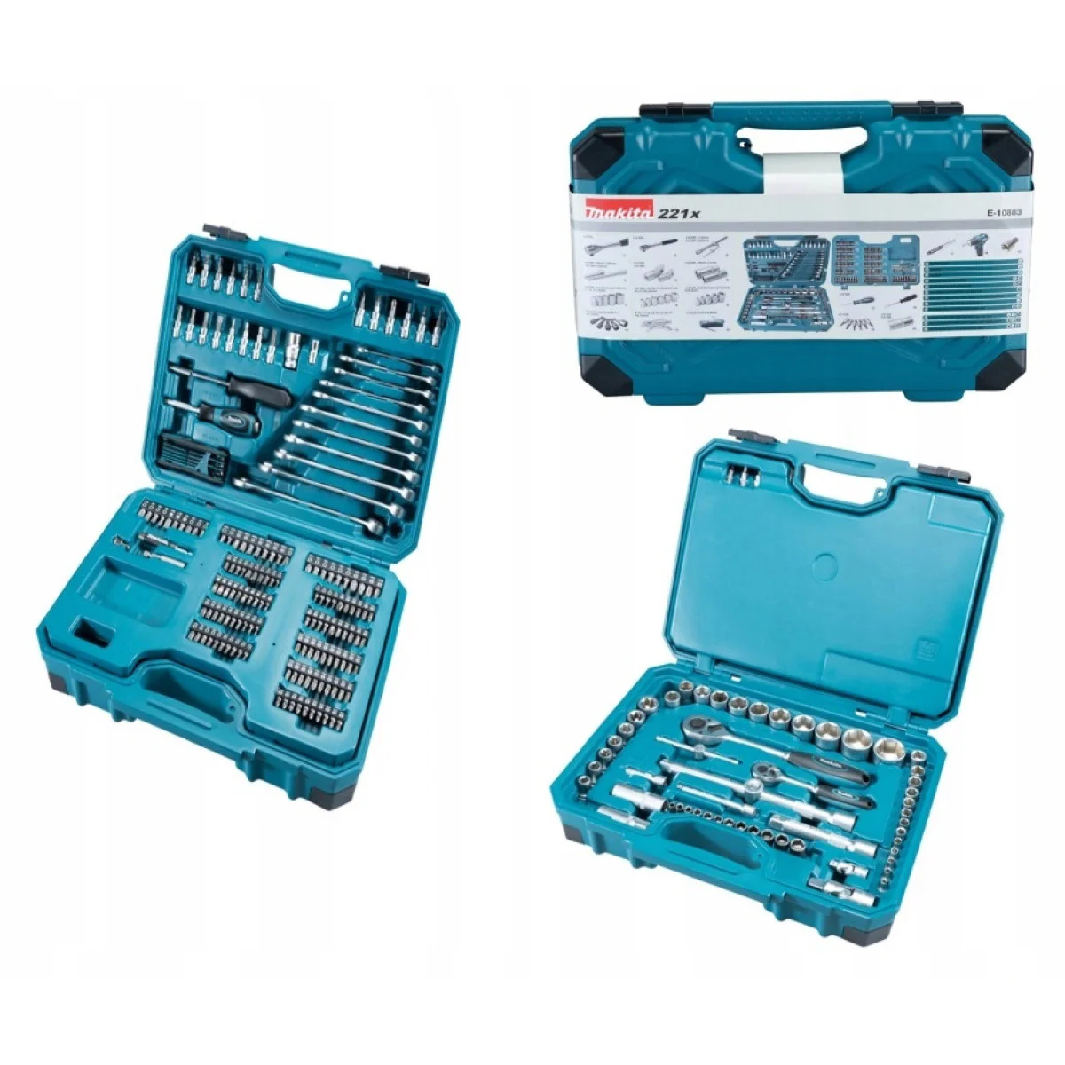 Кoмплект инструменти 221ч Makita E-10883