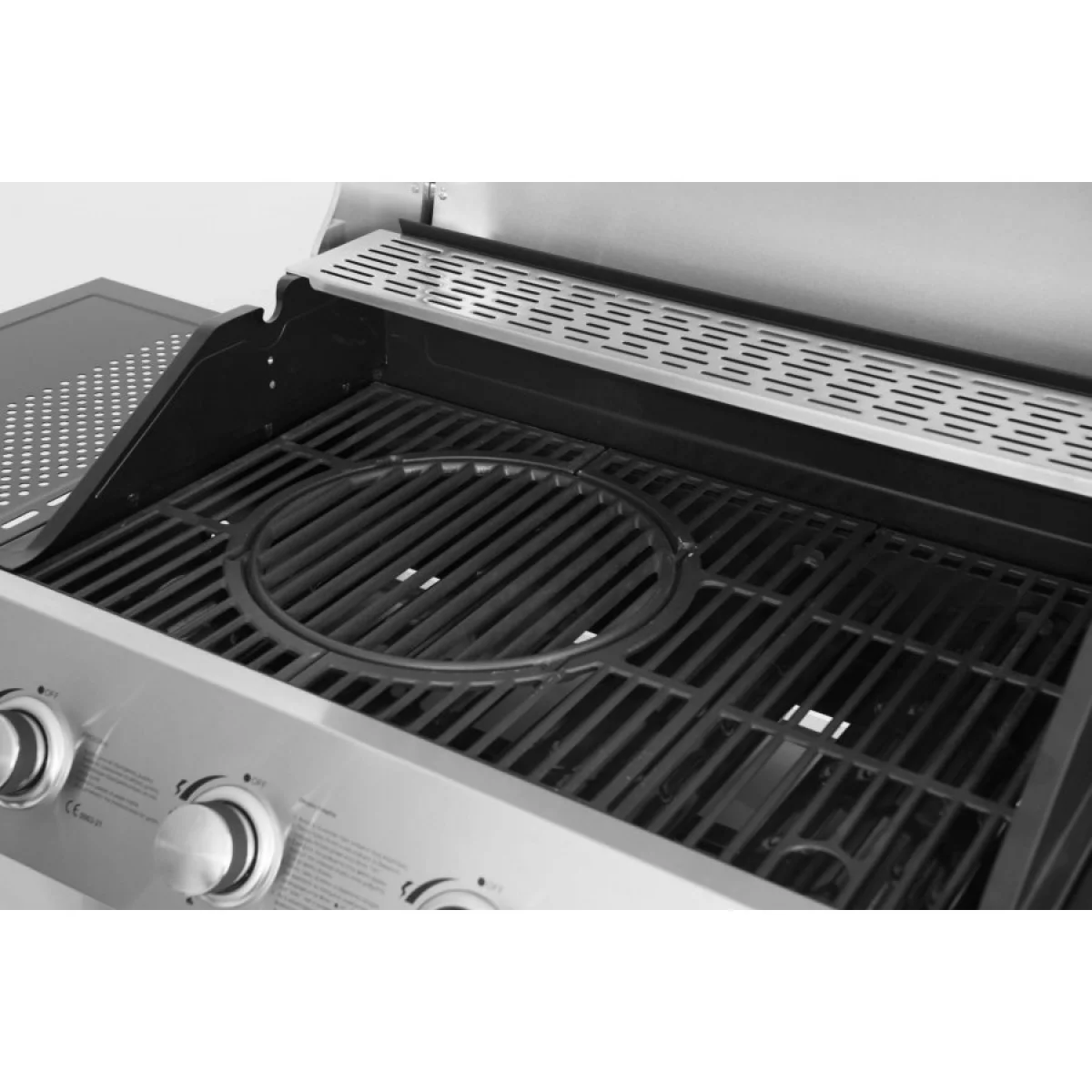 Газово барбекю KAISER PROFI E20B50B24-SB BBQ с 4 горелки и 1 страничен котлон E20B50B24-SB