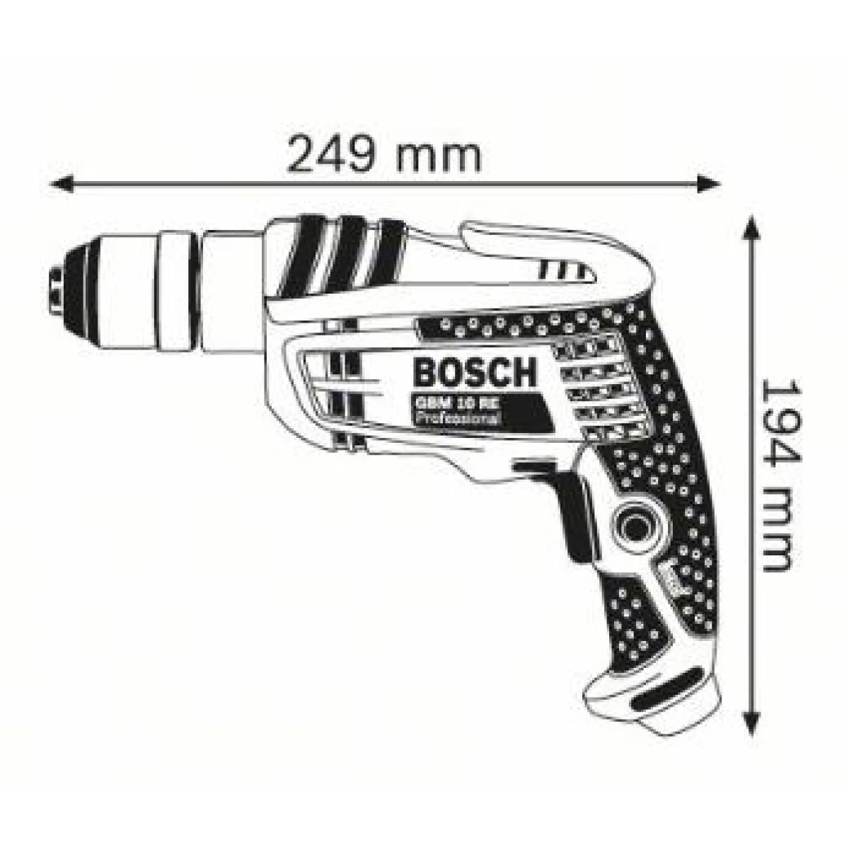 Електрическа бормашина Bosch GBM 10 RE 0601473600 Електрическа бормашина Bosch GBM 10 RE 0601473600