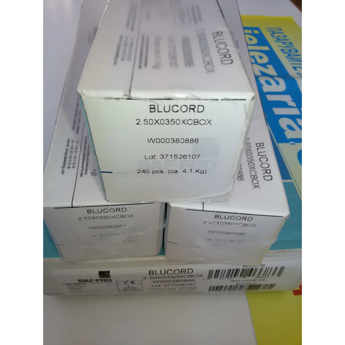 Електроди Рутилови BLUCORD 2.5х350мм - 4,1кг W000380886