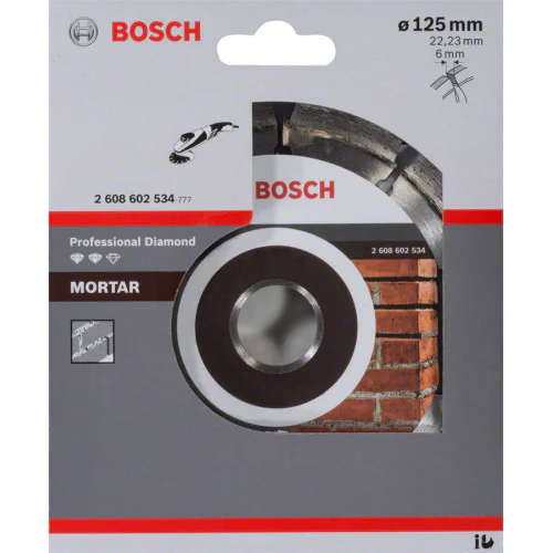 Фрезер за фуги Expert for Mortar 125 x 6 x 7 x 22,23, Bosch 