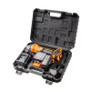 Ъглошлайф акумулаторен безчетков Ø125mm 18V 4Ah 16LED 2USB Baukraft BK-BAG72 020803
