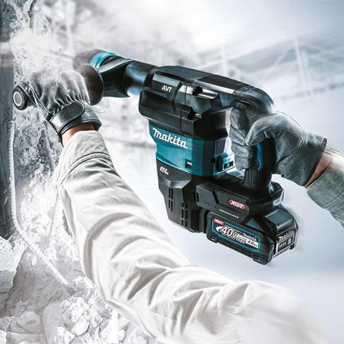 Акумулаторен къртач Makita HM001GZ02, 40V max, XGT, AWS Bluetooth SDS-max, соло HM001GZ02