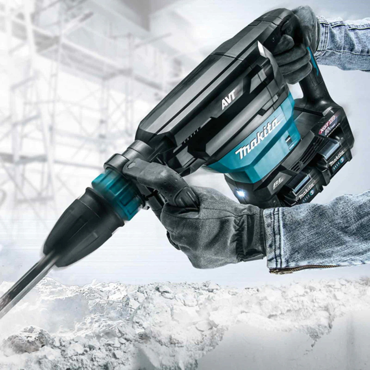 Акумулаторен къртач Makita HM002GZ03, 2x40V,  XGT, AWS Bluetooth, SDS-max-соло HM002GZ03