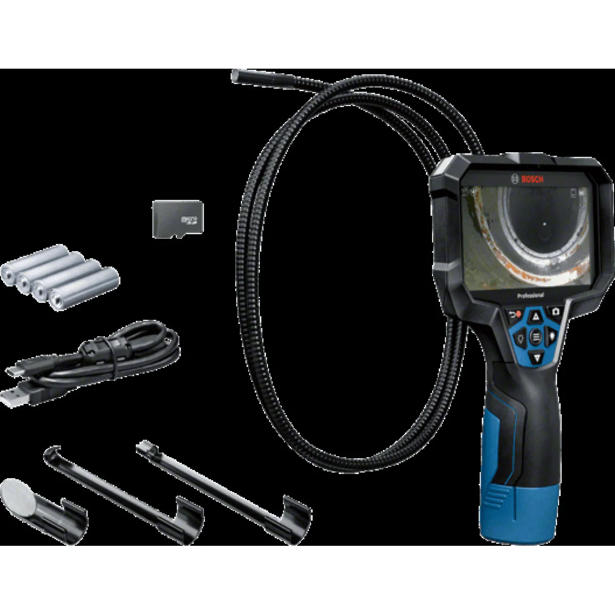 Инспекционна камера Bosch GIC 12V-5-27 C, 1 x акумулаторна батерия GBA 12V 2.0Ah, L-BOXX 136 0601241401