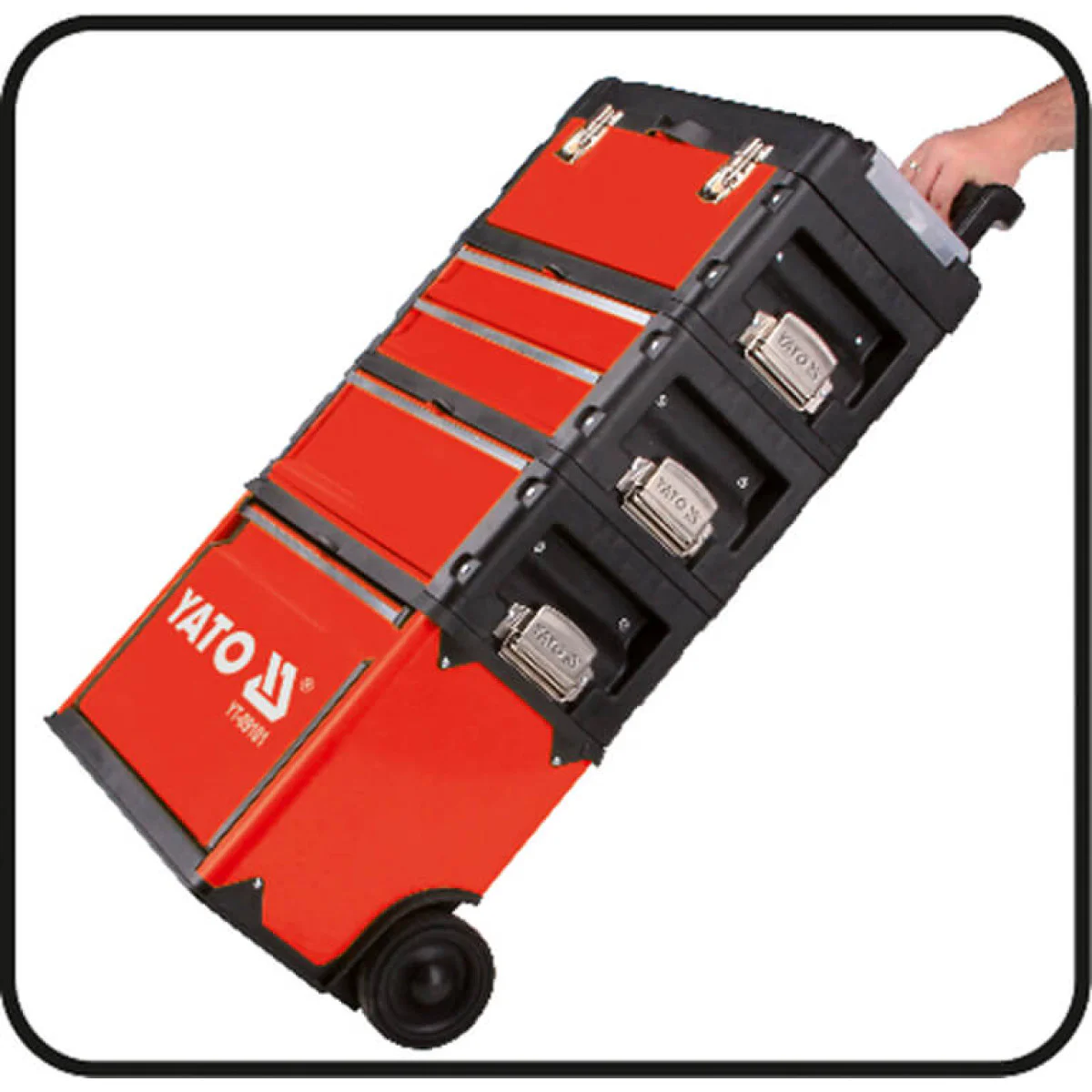 Количка за инструменти YATO, 3 части, празна YT 09101