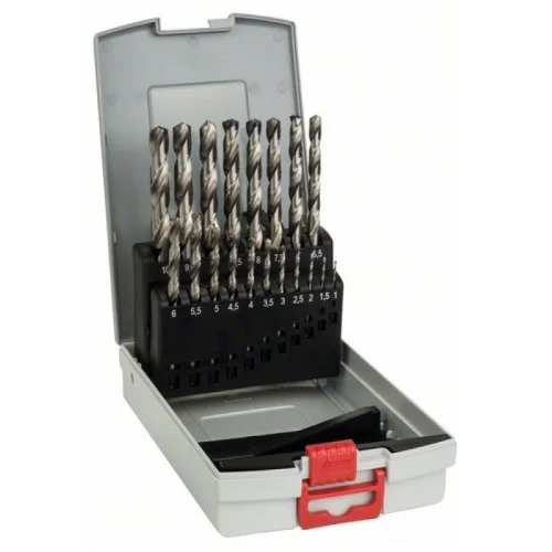 Комплект свредла за метал ProBox, HSS-G, 19 части, DIN 338, 135°, Bosch