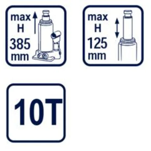 Крик хидравличен тип “бутилка” 10t RD-HB10