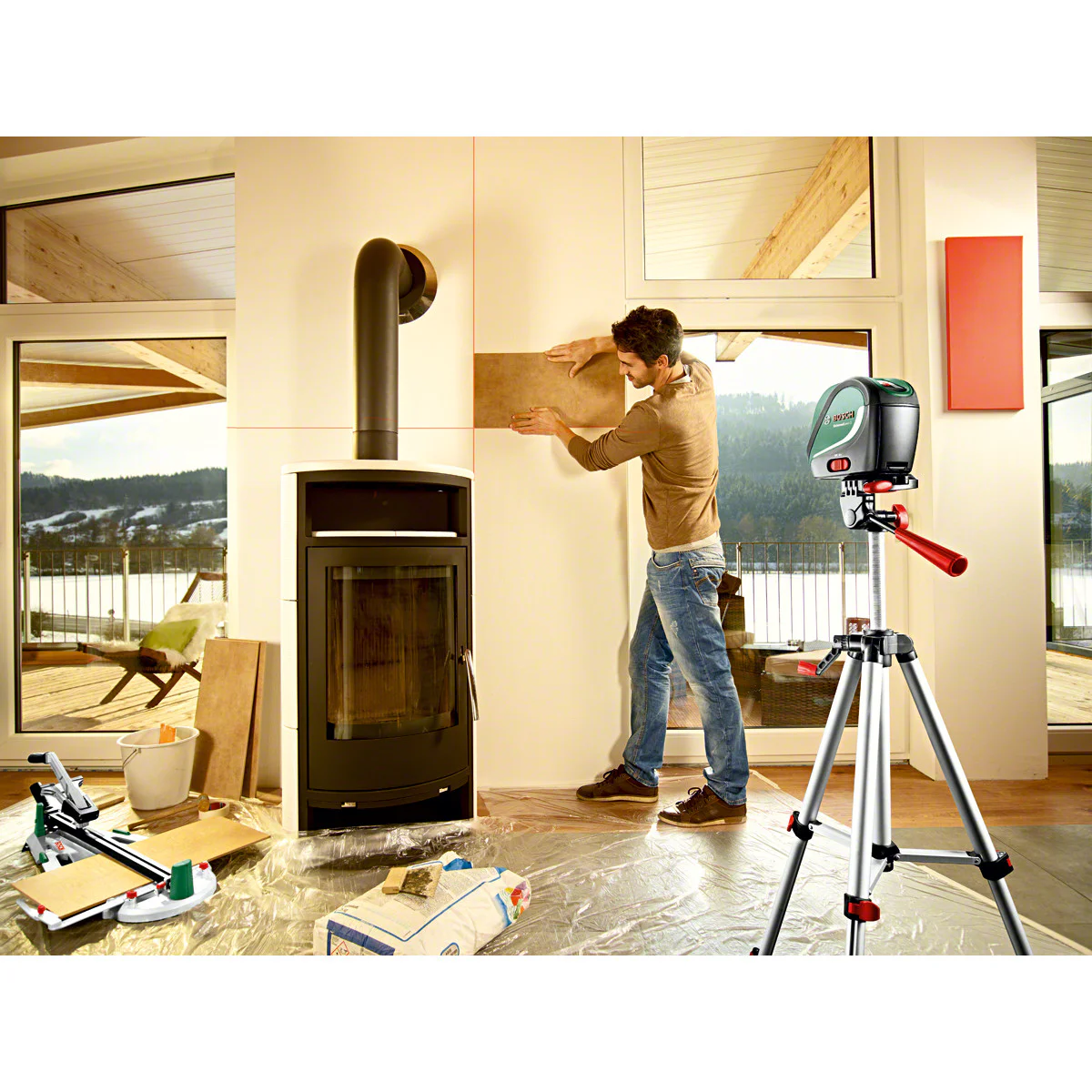 Лазерен нивелир BOSCH UniversalLevel 2 в комплект със стойка 0603663803 Лазерен нивелир BOSCH UniversalLevel 2 в комплект със стойка 0603663803
