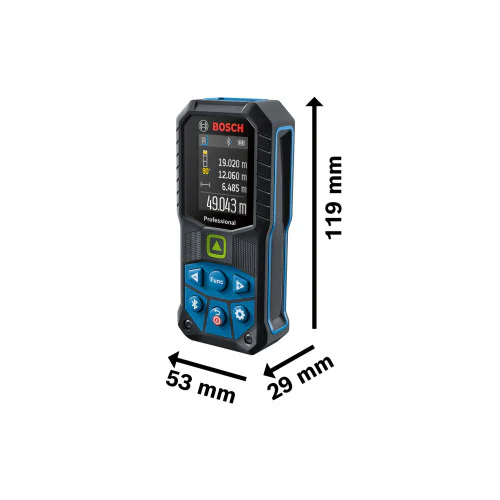 Лазерена ролетка, Bosch GLM 50-27 CG, BA 3.7V 1.0Ah A и USB-C™ кабел ,0601072U01