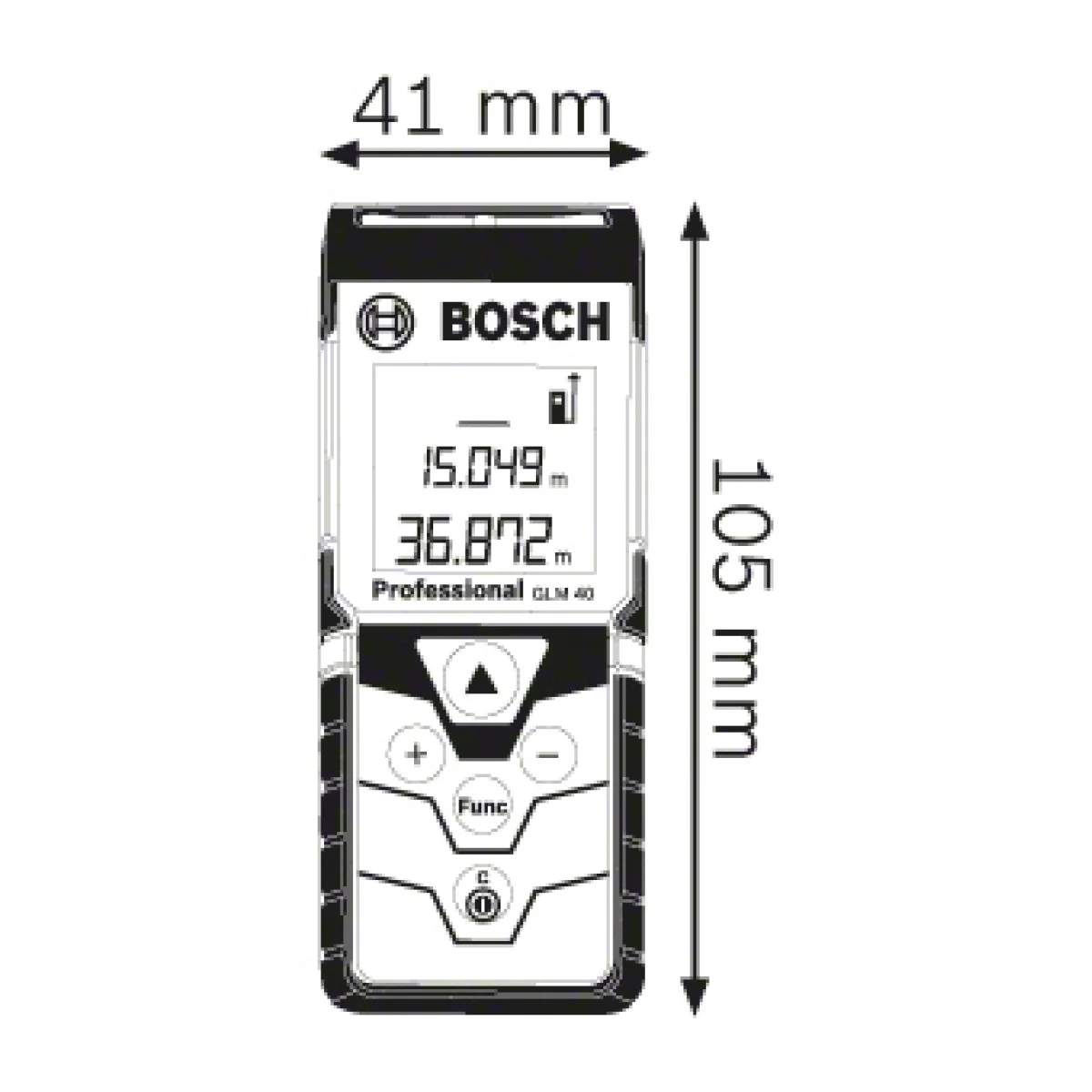 Лазерна противоударна ролетка BOSCH GLM 40 0601072900 Лазерна противоударна ролетка BOSCH GLM 40 0601072900
