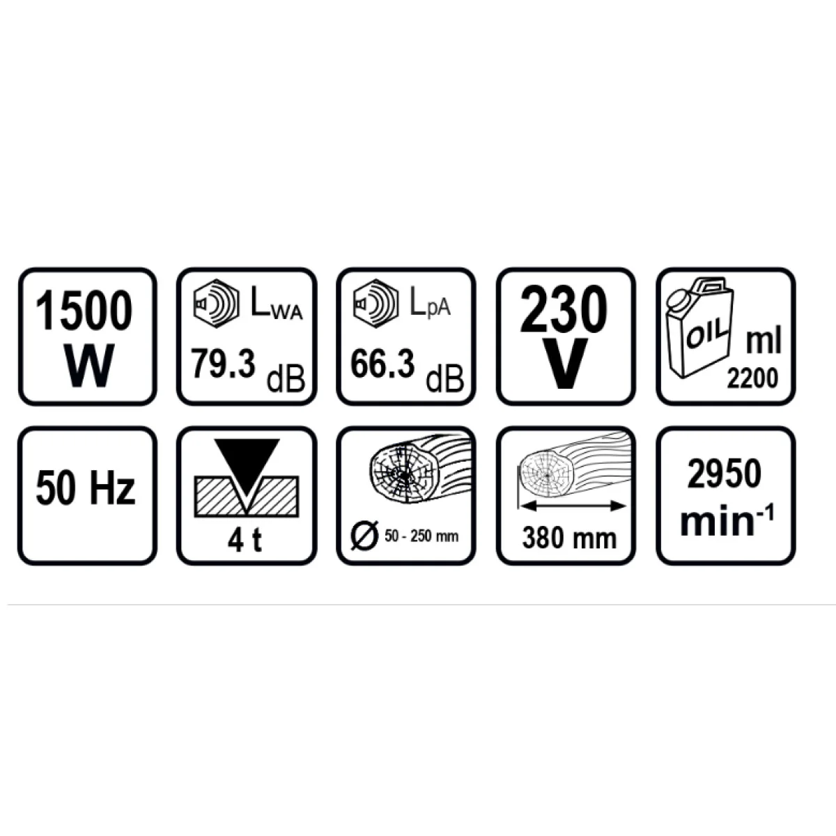 Машина за цепене на дърва до 380mm 4t Raider RD-LGS01T 129939