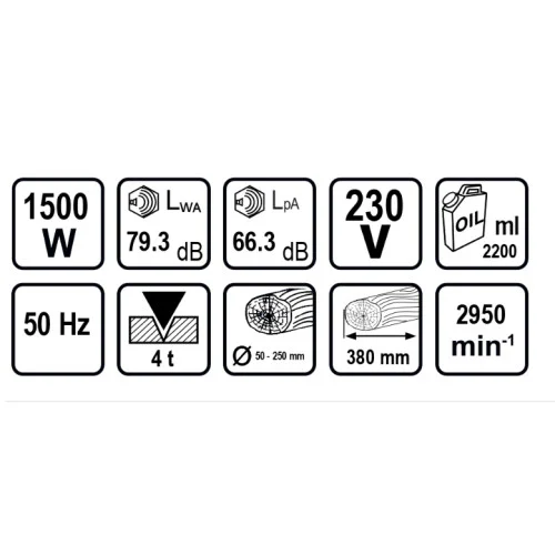 Машина за цепене на дърва до 380mm 4t Raider RD-LGS01T